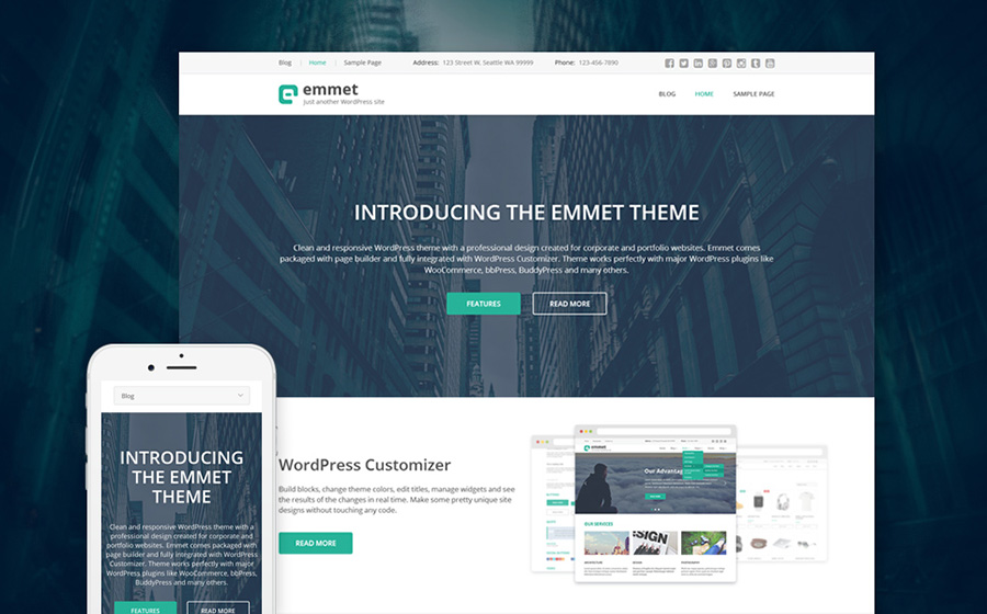 Emmet WordPress Theme