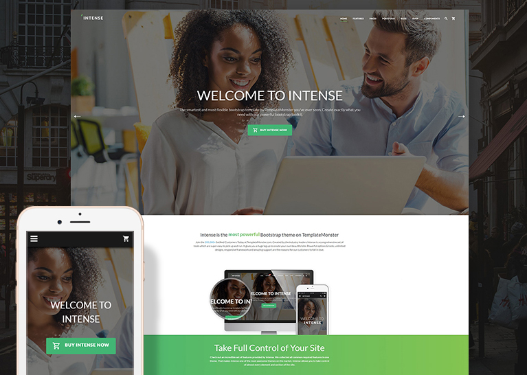 intense multipurpose website template