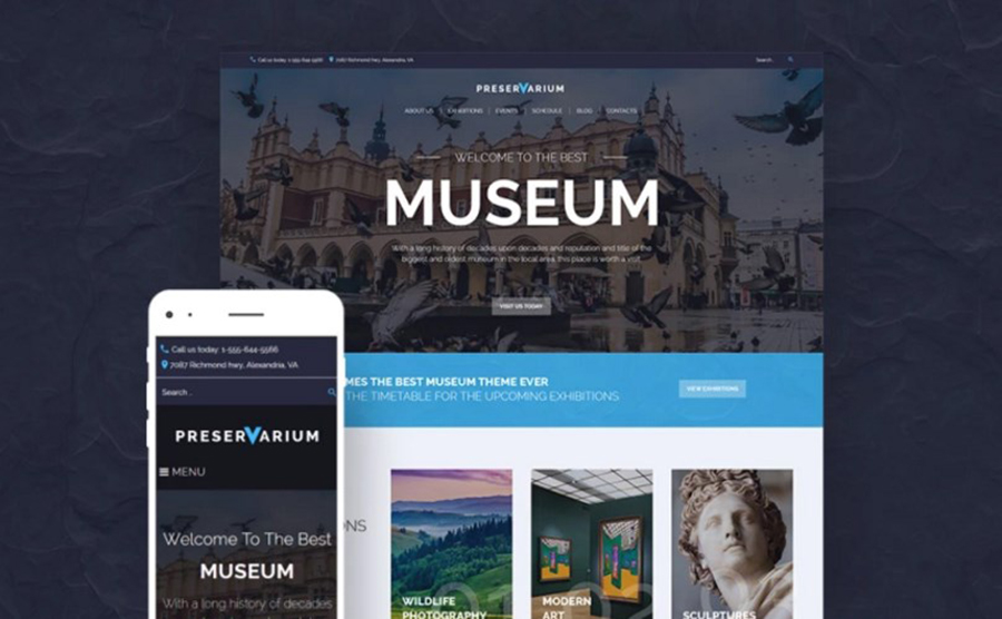 Preservarium - Museum Responsive WordPress Theme