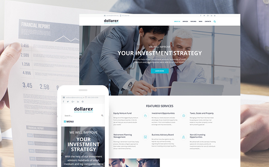 Investment Company WP Theme 