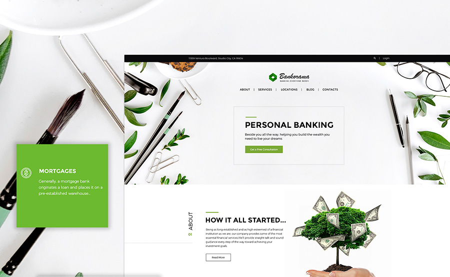 Bank WordPress Theme 