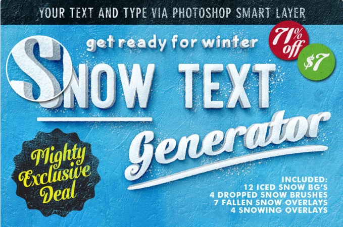 Snow text