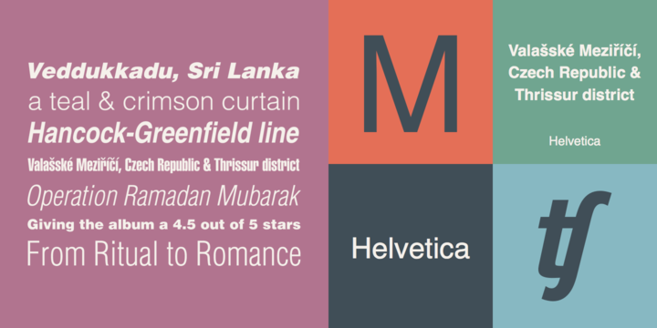 hevetica alternatives