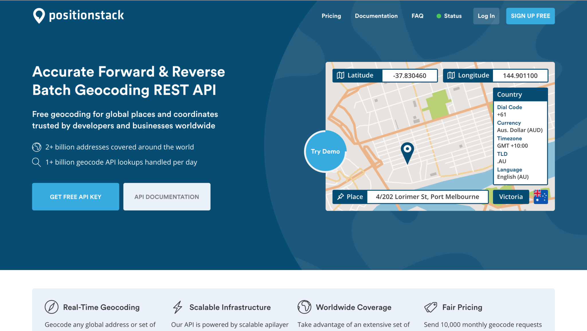 position stack geocoding api