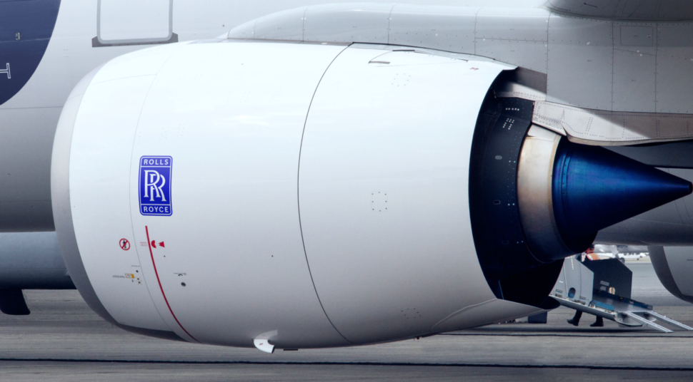 rolls royce rebranding 2020 on airplane
